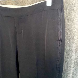 Banana republic, Ryan Fit, Black tuxedo pant detail. Womens size 2.